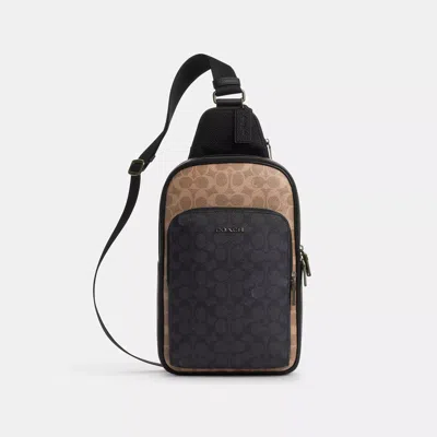 Coach Outlet Ethan Pack In Blocked Signature Canvas In Multi