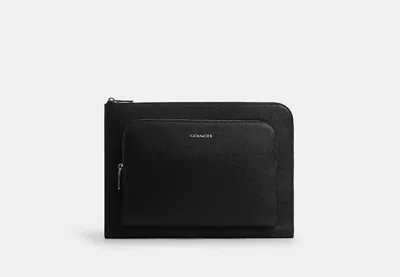 Coach Outlet Ethan Portfolio In Signature Canvas In Black