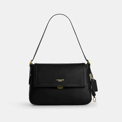 Coach Outlet Etta Flap Bag In Gold/black