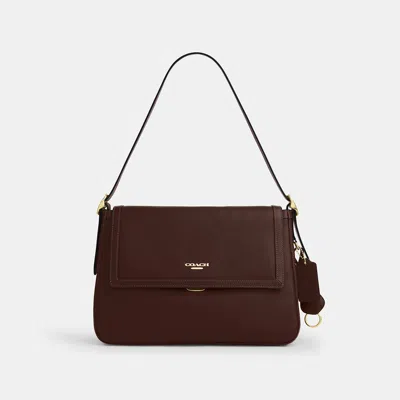 Coach Outlet Etta Flap Bag In Gold/maple
