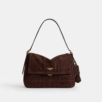 Coach Outlet Etta Flap Shoulder Bag In Gold/maple