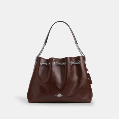 Coach Outlet Evelyn Shoulder Bag With Quilting In Brown
