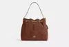 Coach Outlet Evelyn Large Shoulder Bag With Quilting In Brown