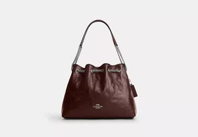 Coach Outlet Evelyn Shoulder Bag With Quilting In Brown