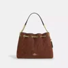 Coach Outlet Evelyn Large Shoulder Bag With Quilting In Gold