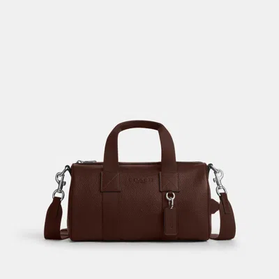 Coach Outlet Explorer Duffle Bag 28 In Silver/maple