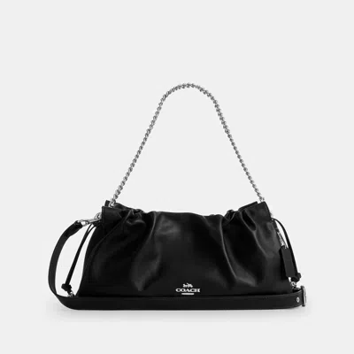 Coach Outlet Faye Shoulder Bag With Ruching In Black