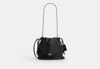 Coach Outlet Faye Mini Drawstring Bag With Ruching In Black