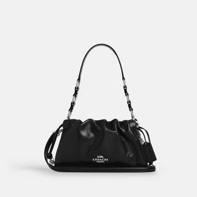 Coach Outlet Faye Shoulder Bag With Ruching In Black