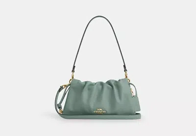 Coach Outlet Faye Shoulder Bag With Ruching In Blue