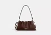 Coach Outlet Faye Shoulder Bag With Ruching In Brown
