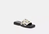 Coach Outlet Florence Sandal With Floral Print In White