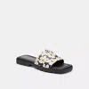 Coach Outlet Florence Sandal With Floral Print In White