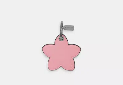 Coach Outlet Flower Bag Charm In Pink