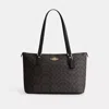 Coach Outlet Gallery Tote Bag In Signature Canvas In Multi