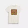 COACH OUTLET GARDEN FLORAL SIGNATURE T SHIRT IN ORGANIC COTTON