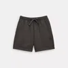 Coach Outlet Garment Dye Track Shorts In Gray