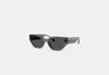Coach Outlet Geometric Cat Eye Sunglasses In Grey