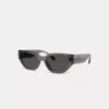 Coach Outlet Geometric Cat Eye Sunglasses In Grey