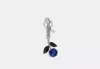 COACH OUTLET GLITTER BLUEBERRY BAG CHARM