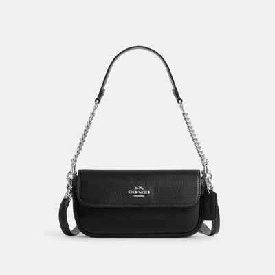 Coach Outlet Hailey Flap Bag In Silver