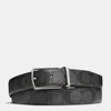 Coach Outlet Harness Buckle Cut To Size Reversible Belt, 30 Mm In Black