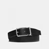 Coach Outlet Harness Buckle Cut To Size Reversible Belt, 30 Mm In Black