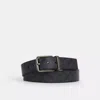 Coach Outlet Harness Buckle Cut To Size Reversible Belt, 38 Mm In Grey