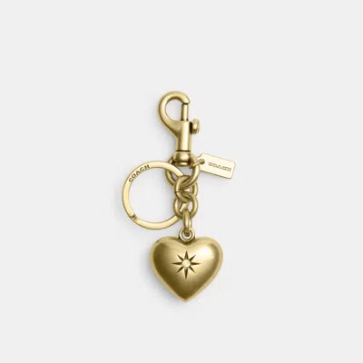 Coach Outlet Heart Bag Charm In Gold