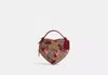 Coach Outlet Heart Crossbody Bag In Signature Canvas With Cherry Print In Beige/multi