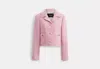 Coach Outlet Heritage C Tweed Jacket In Pink