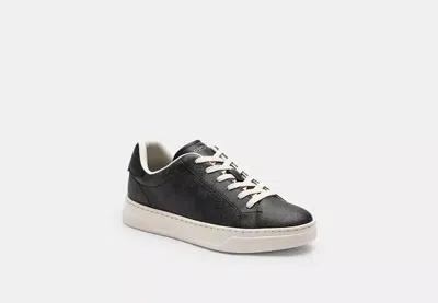 Coach Outlet High Line Sneaker In Signature Canvas In Grey