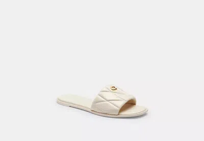 Coach Outlet Holly Sandal With Quilting In White