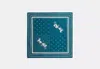 Coach Outlet Horse And Carriage Dot Print Silk Bandana In Blue
