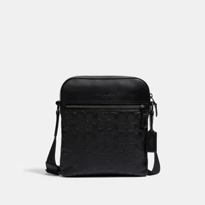 Coach Outlet Houston Flight Bag In Signature Leather In Multi