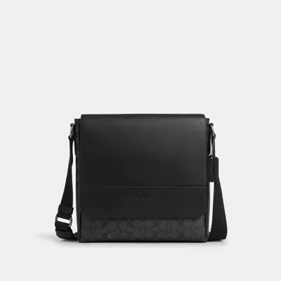 Coach Outlet Houston Map Bag In Signature Canvas In Grey