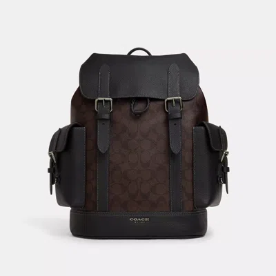 Coach Outlet Hudson Backpack In Signature Canvas In Multi