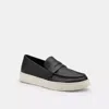 Coach Outlet Hybrid Loafer With Signature Canvas In Black