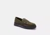 Coach Outlet Hybrid Loafer With Signature Print In Green