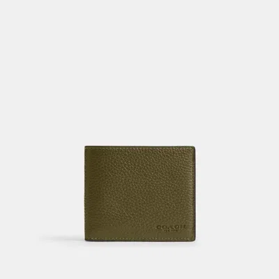 Coach Outlet Id Billfold Wallet In Green