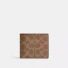 Coach Outlet Id Billfold Wallet In Signature Canvas In Beige