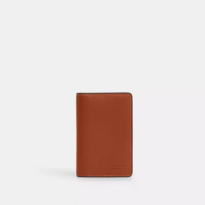 Coach Outlet Id Card Wallet In Brown