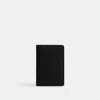 Coach Outlet Id Card Wallet In Signature Leather In Black