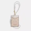 Coach Outlet Id Lanyard In Signaure Canvas In Multi