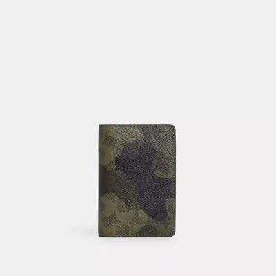 Coach Outlet Id Wallet In Signature Camo Print In Multi