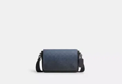 Coach Outlet Jack Flap Crossbody Bag In Ombre Signature Canvas In Blue