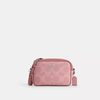 Coach Outlet Jamie Camera Bag In Maxi Signature Canvas In Pink
