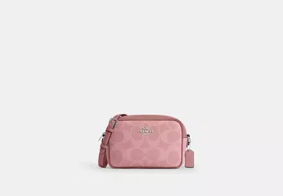 Coach Outlet Jamie Camera Bag In Maxi Signature Canvas In Pink