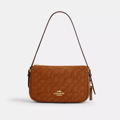 Coach Outlet Kailey Shoulder Bag In Signature Suede In Brown