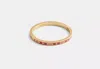 Coach Outlet Kissing Signature Enamel Hinged Bangle In Multi